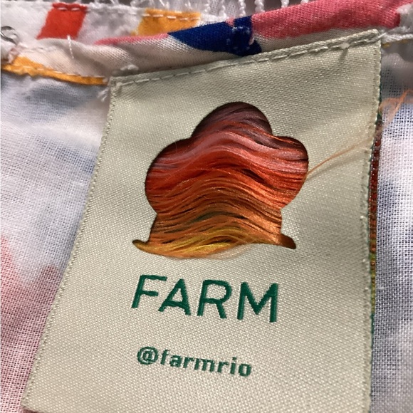 WILD BRAZIL TIE-SHOULDER COTTON MINI DRESS IN MULTI - Picture 5 of 7